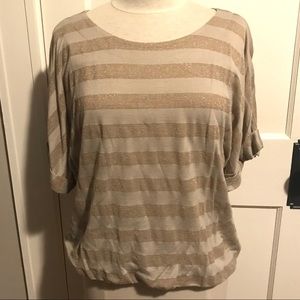 INC Sparkle stripe top